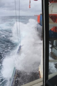 Welle am Arbeitsdeck