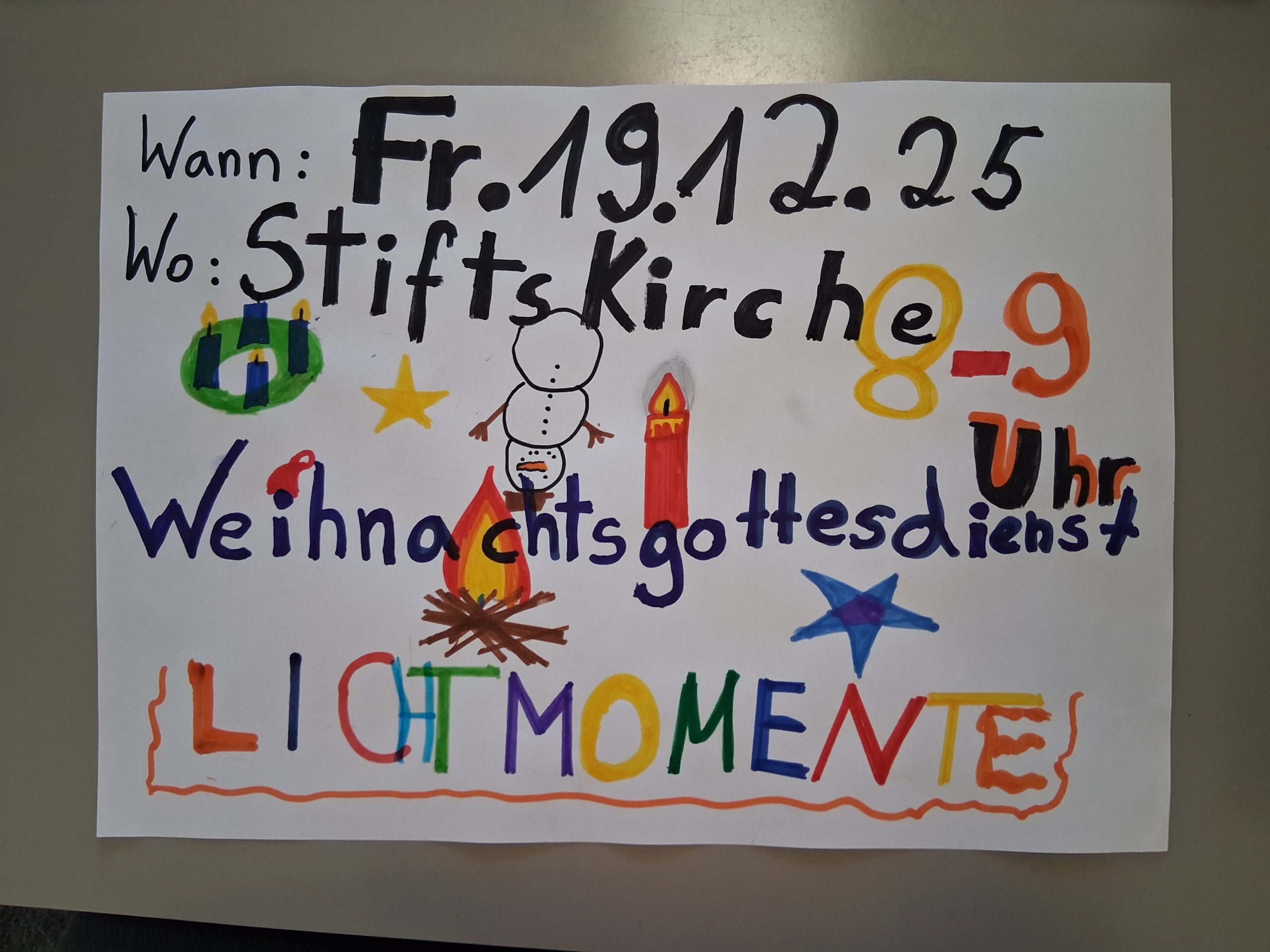 Herzliche Einladung zum Weihnachtsgottesdienst